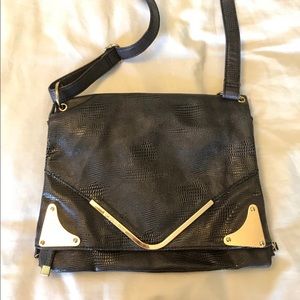 BCBGeneration Faux Snakeskin Crossbody